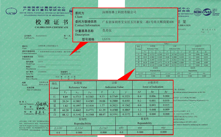 計(jì)量證書(shū)